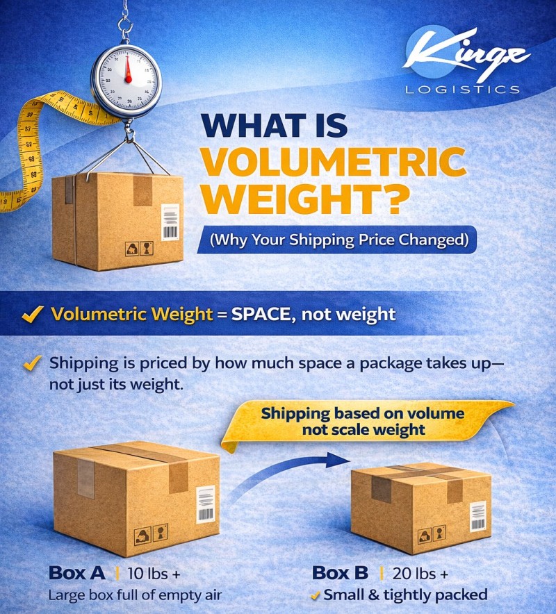 What Is Volumetric Weight? (Why Your Shipping Price Changed)